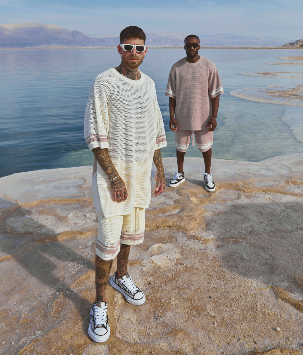 KNITTED T - B6            CREAM