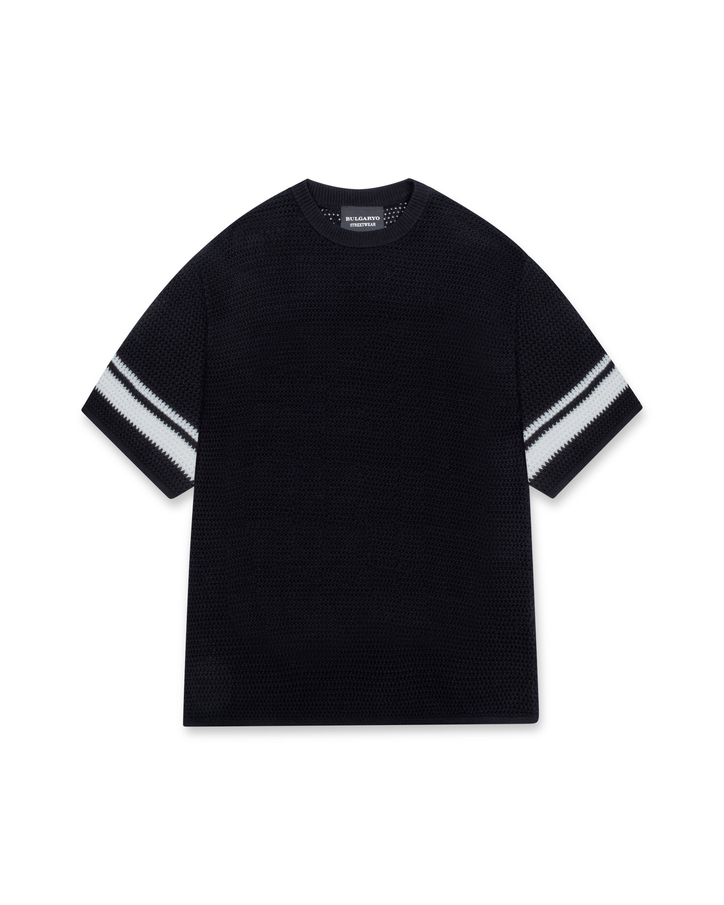 KNITTED T - B6            BLACK