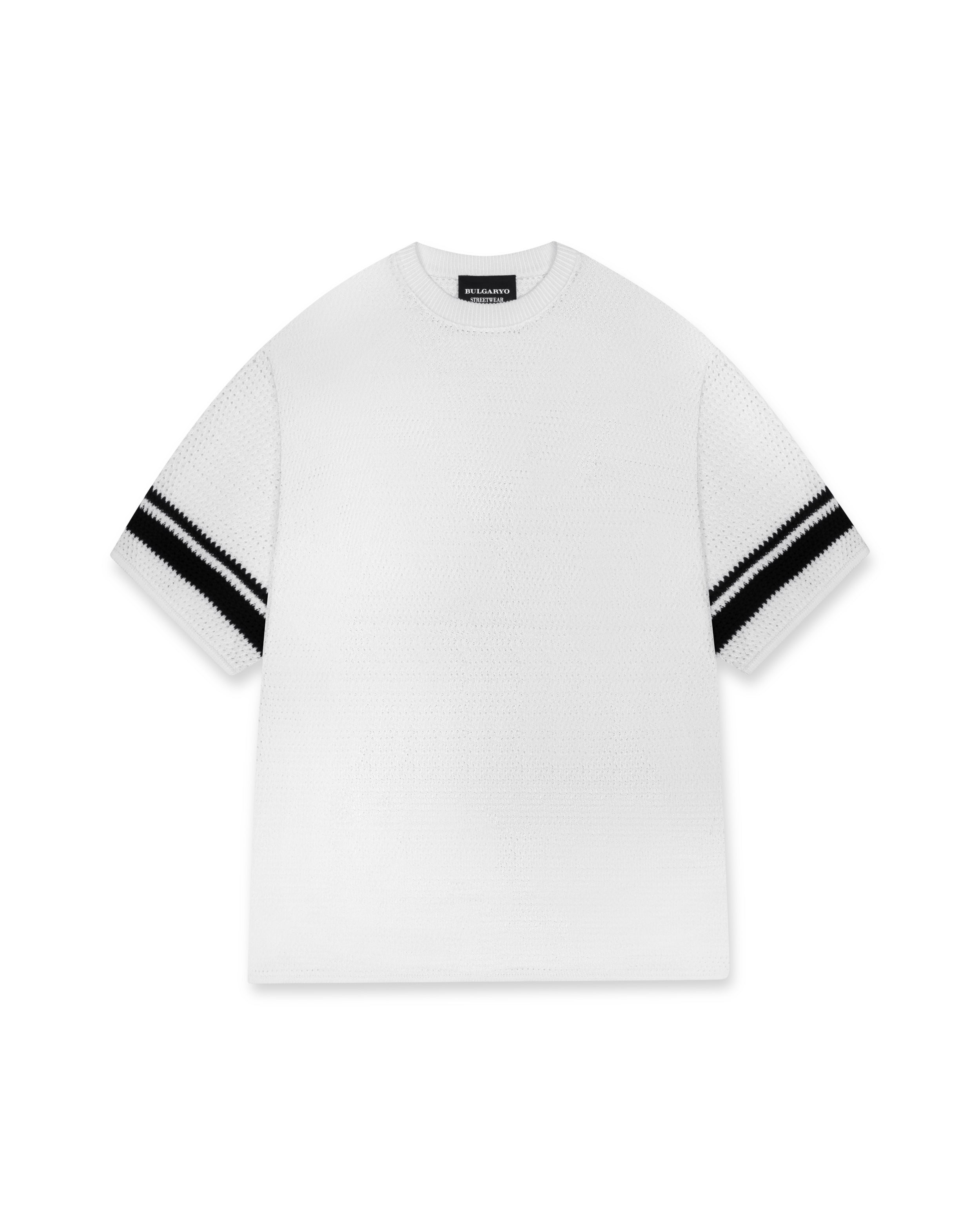 KNITTED T - B6            WHITE
